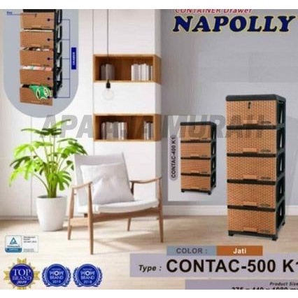 

LACI PLASTIK 5 SUSUN NAPOLLY RATTAN CONTAC 500 K1