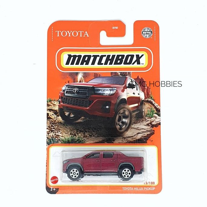 W 2021 TOYOTA HILUX PICKUP MATCHBOX DIECAST MOBIL MATTEL MINIATUR