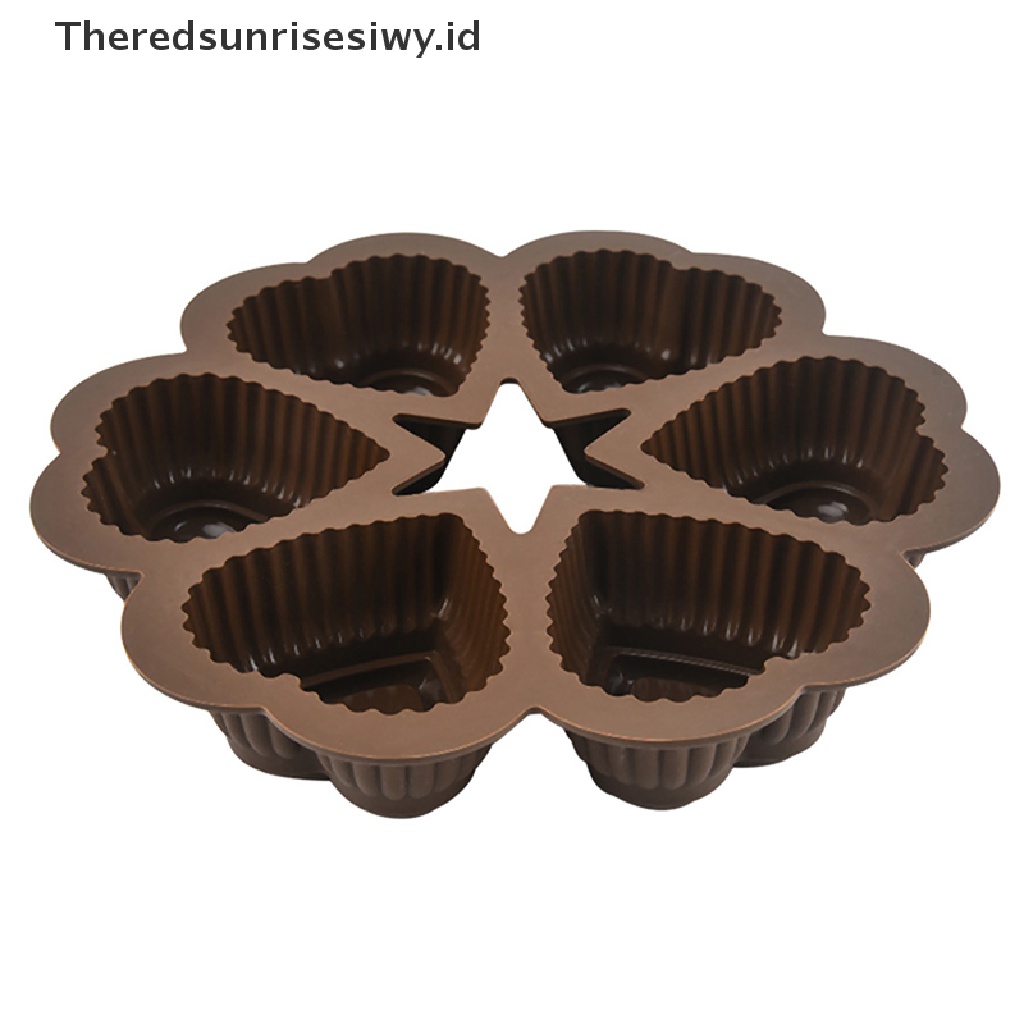 # Alat Rumah Tangga # Cetakan Cupcake / Muffin / Cokelat DIY Bentuk Hati Bahan Silikon