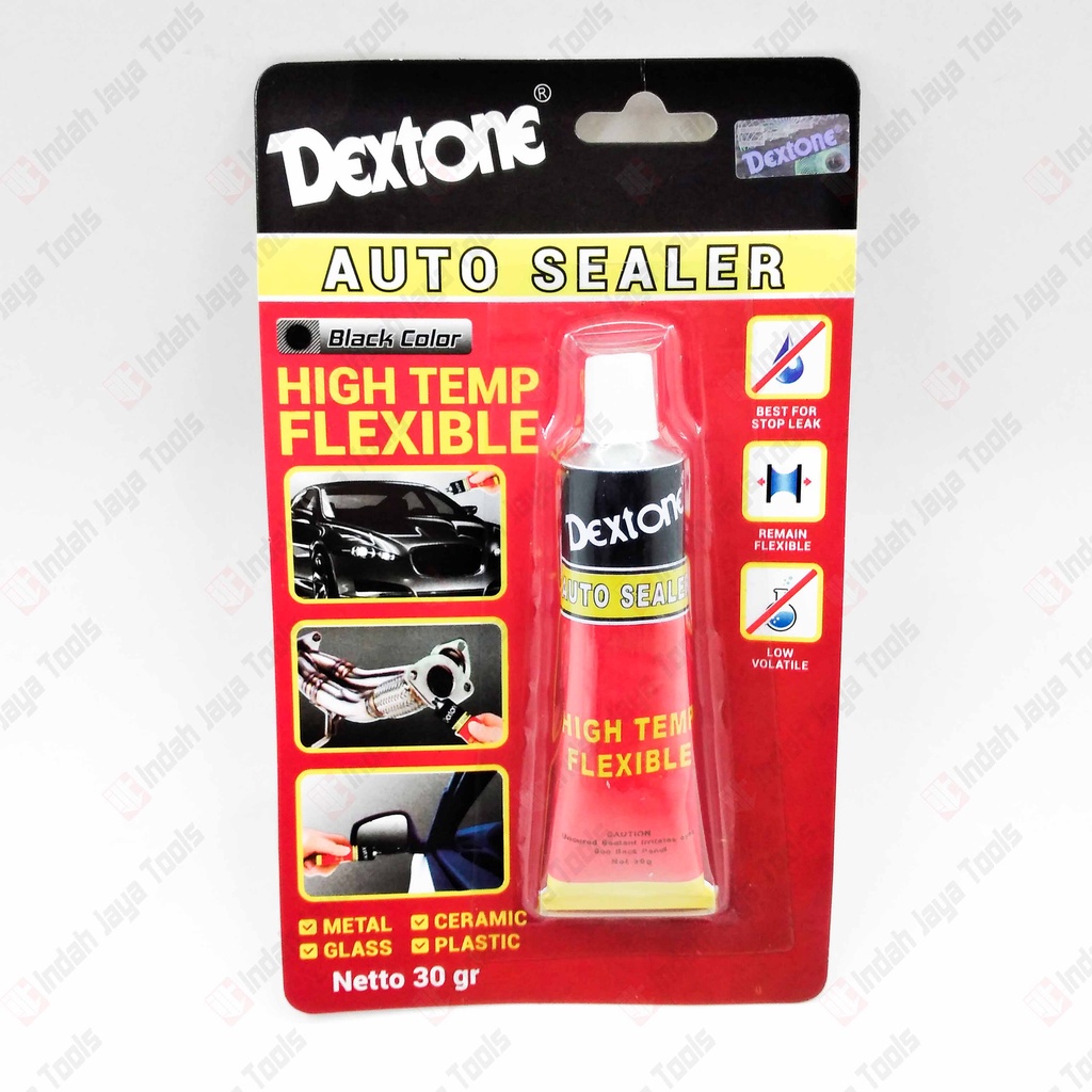 DEXTONE AUTO SEALER 30 GRAM - Silicone Silikon Hitam Black Lem Kaca Rubber