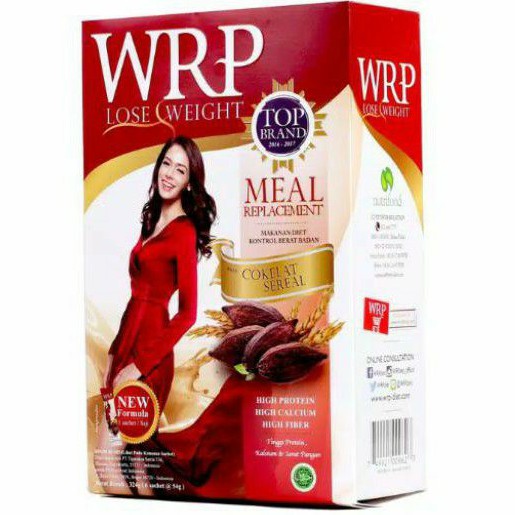 WRP Lose Weight Cokelat Sereal 324gr (6sachet) - WRP Meal Replacement - Susu Diet