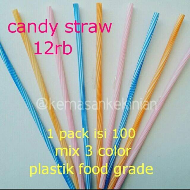 Candy straw sedotan unik export quality