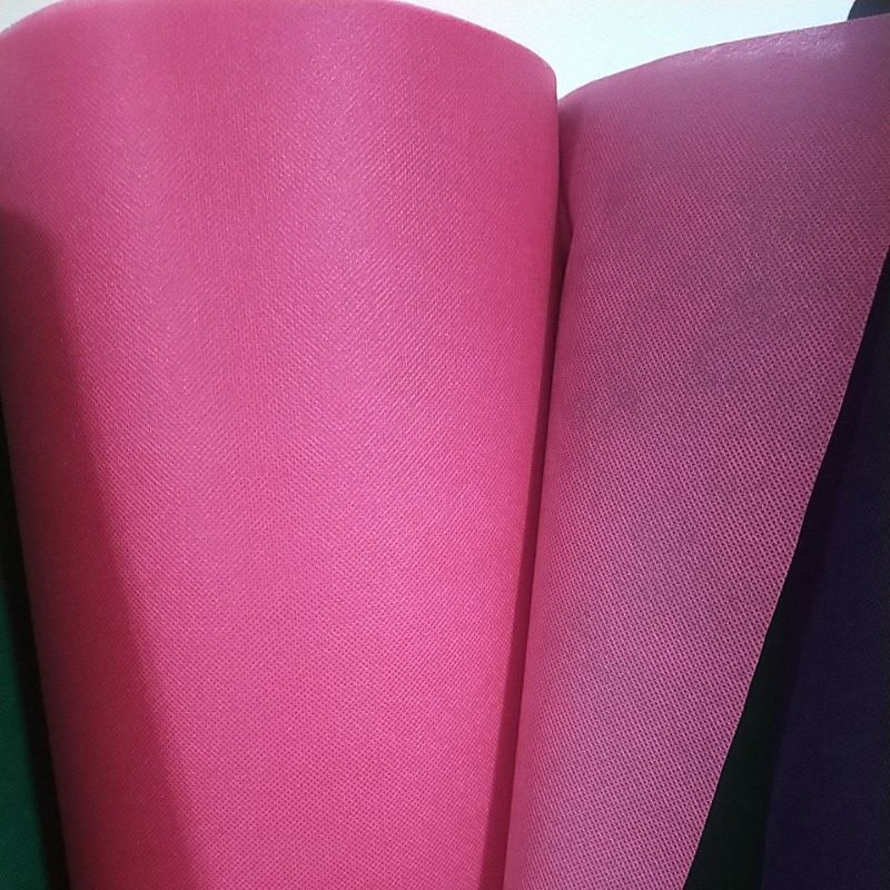 Tissue Kertas /Tissue furing/ Kain Hand Bouquet/ Spunbond gsm mix /kain furing/kain spunbond per meter-Pink Fanta 75 gsm