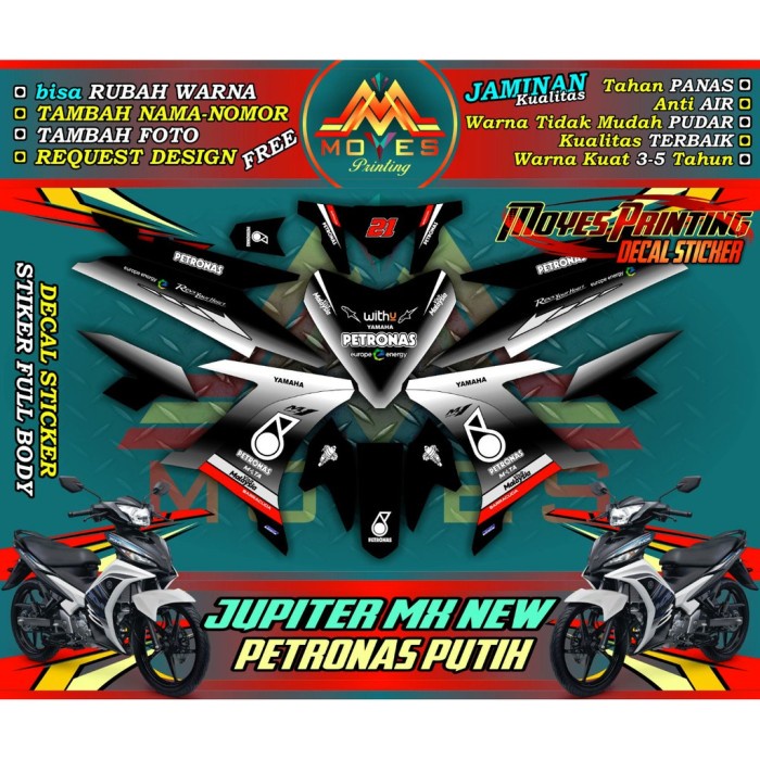 STIKER JUPITER MX new Fullbody-decal stiker mx new petronas-stiker motor mx new petronas fullbody