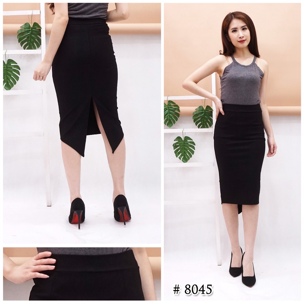 Rok Span Lancip  Pendek / Rok Kerja Pendek