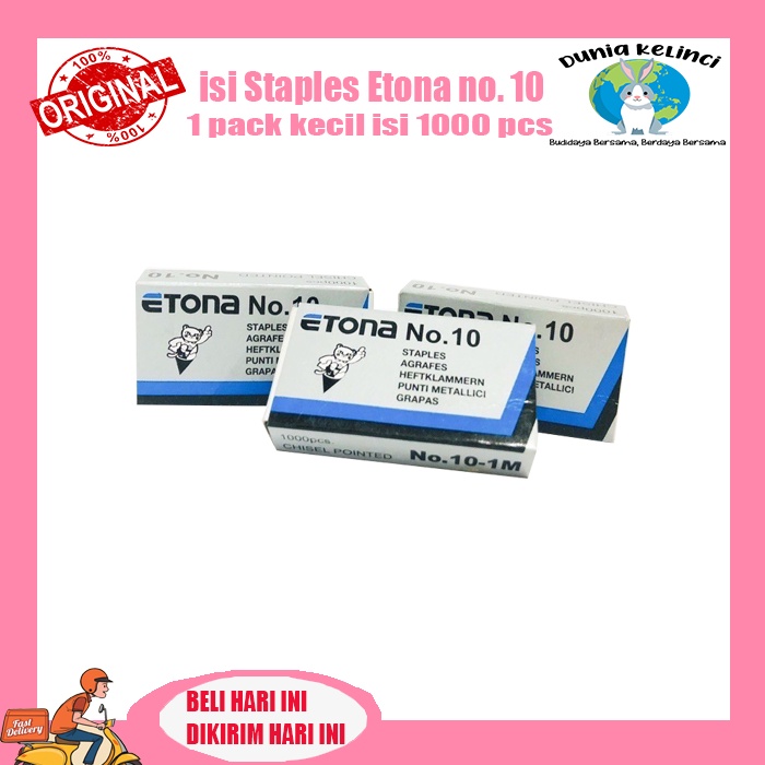 ISI STAPLES UKURAN KECIL ETONA NO. 10 STEPLES HEKTER