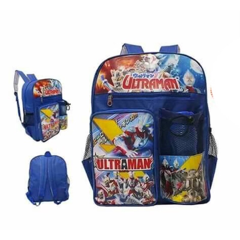 tas ransel anak bonus botol minum tas ransel anak laki laki karakter tayo tobot ultraman doraemon