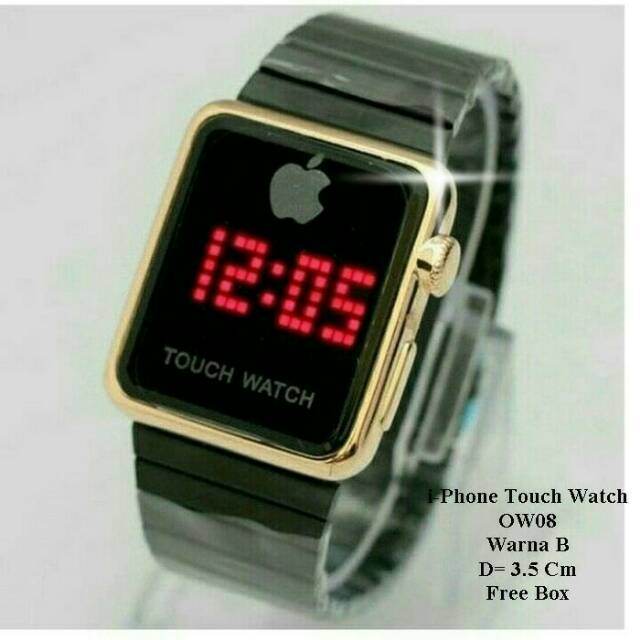 Jam tangan LED layar sentuh