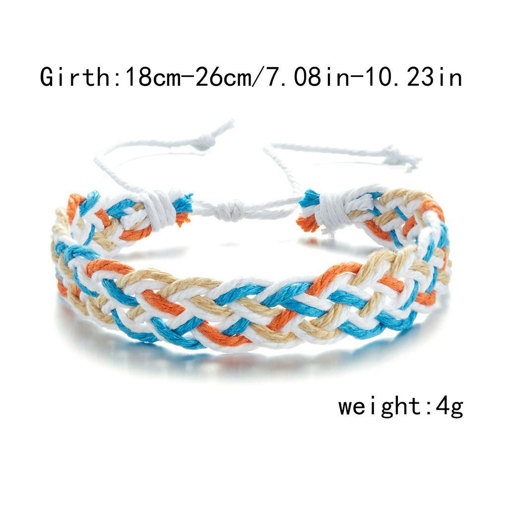 Gelang Fashion Cross Hand Woven Adjustable Untuk Aksesoris Perhiasan Pria Dan Wanita