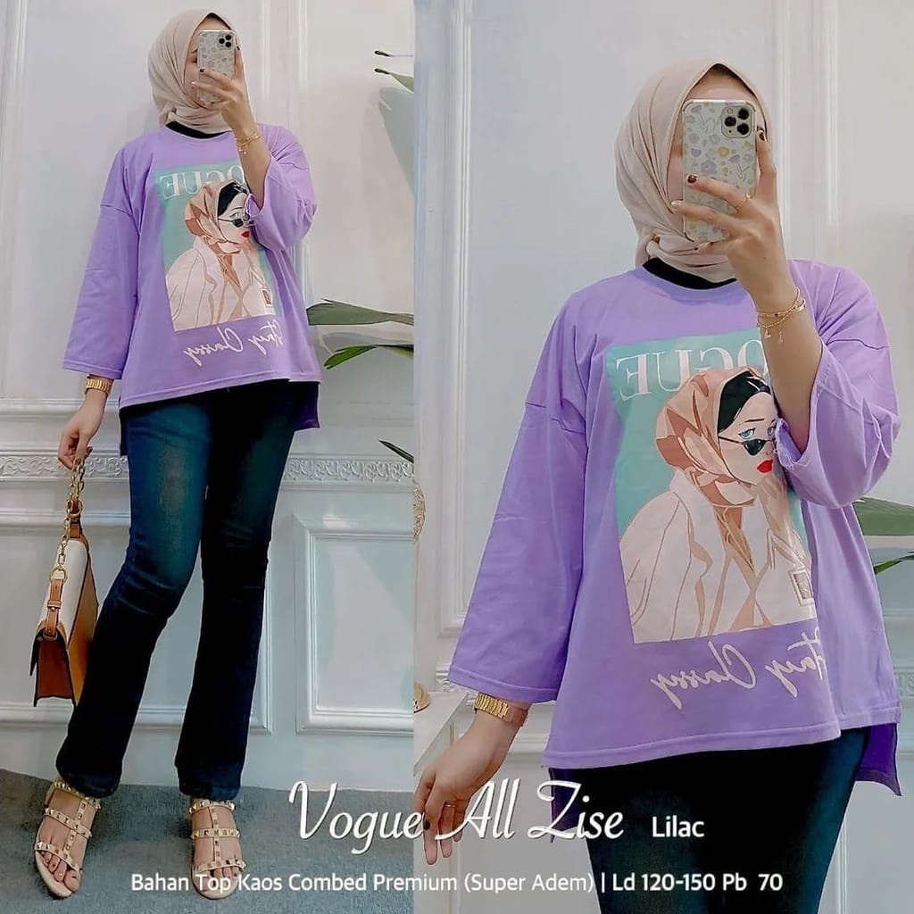 VOGUE BLOUSE OVERSIZE / BLOUSE OVERSIZE / BLOUSE WANITA / BLOUSE KOREAN STYLE