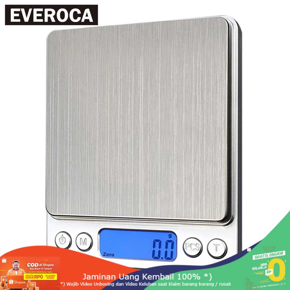 (BISA COD) RVOSTR  Digipounds Timbangan Mini Digital Scale - i2000