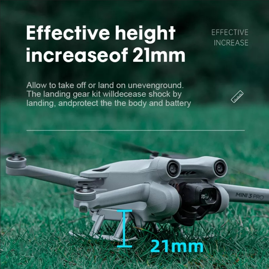 STARTRC Foldable Protective Extended Landing Gear for DJI Mini 3 Pro