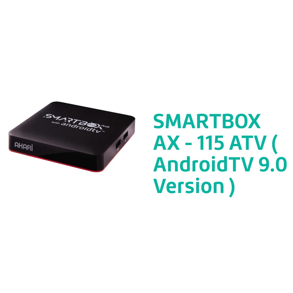 Akari Smart Box Android TV Full HD AX-115 ATV Remote Google Assistant