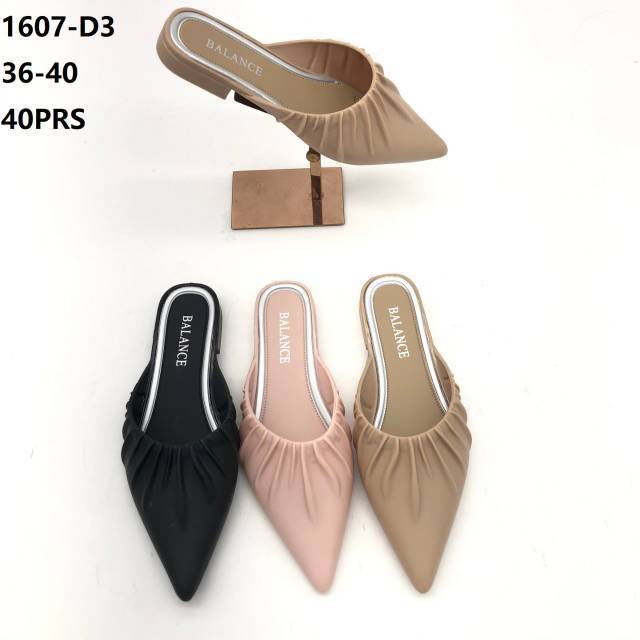 Sandal Jelly kerut lancip BLC 1607