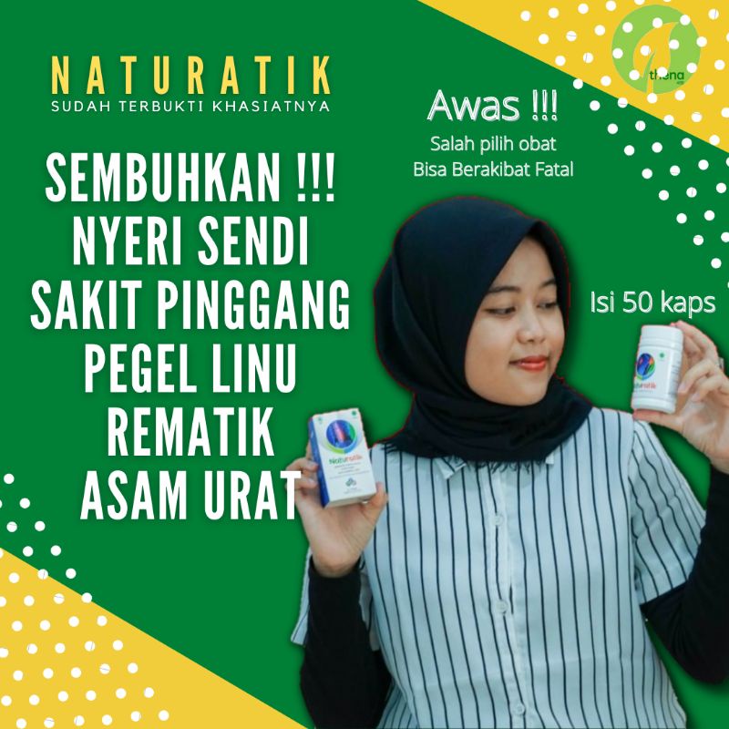 Obat Naturatik Suplemen Tulang Sendi Asli - Di Apotik, Efek Samping, Harga