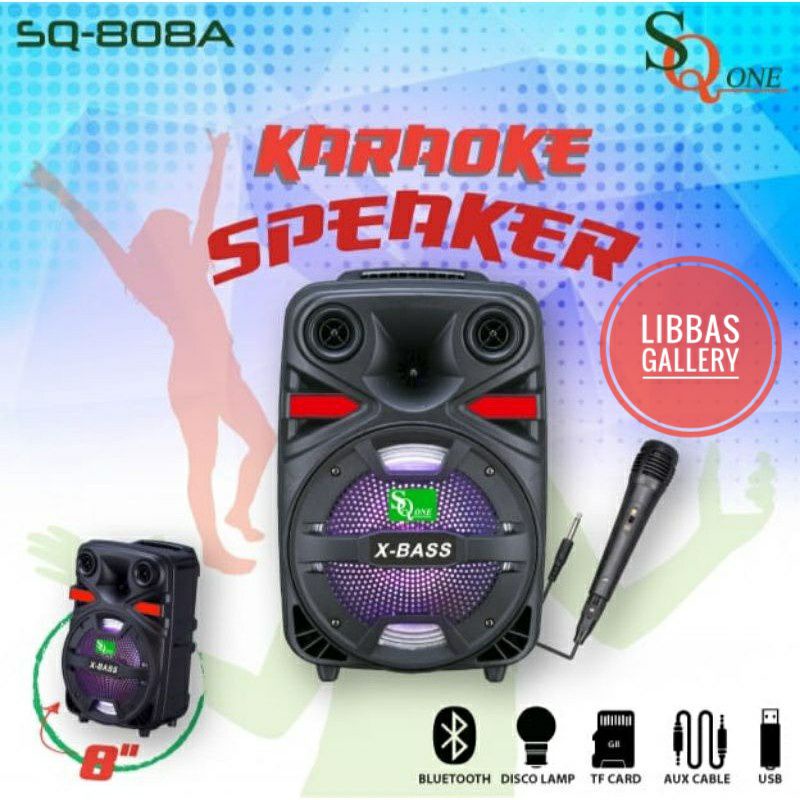 speaker portable bloutooth SQ one SQ-808A free mic