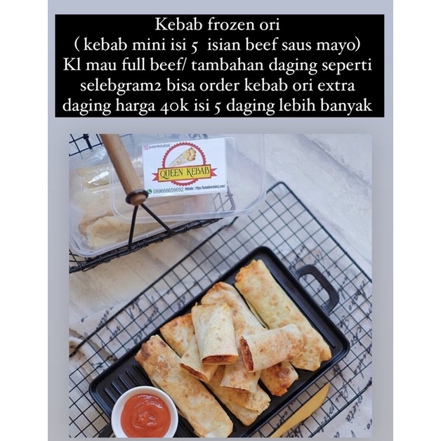 

kebab Ori 1box isi 5