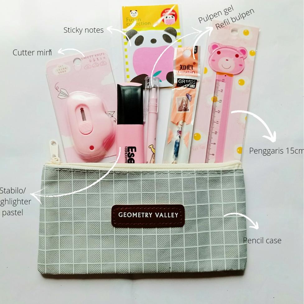 

[TeW㊑] SET ALAT TULIS 7 IN 1/PAKET ALAT TULIS 7 IN 1/SET STATIONARY FANCY/SET STATIONERY AESTHETIC Produk teruji