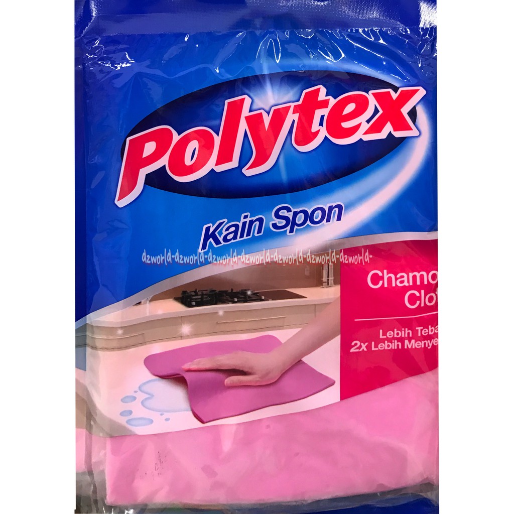 Polytex Kain Spon Chamois Cloth Kanebo Lebih Tebal Dan Lebih Menyerap