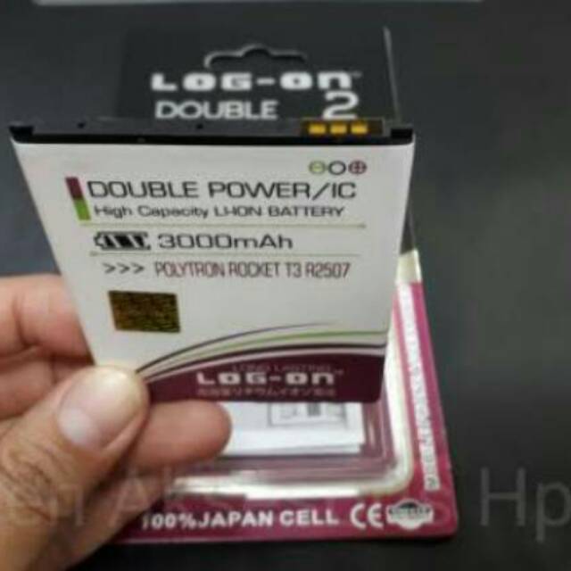 Batre Baterai Double Power IC Log-On POLYTRON  T3 R2507