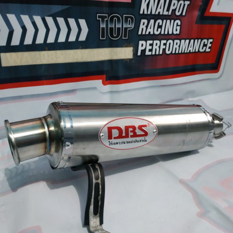 Knalpot DBS Silincer Stainless Inlet 50mm Fu Vixion Byson Xabre GSX R15 ori