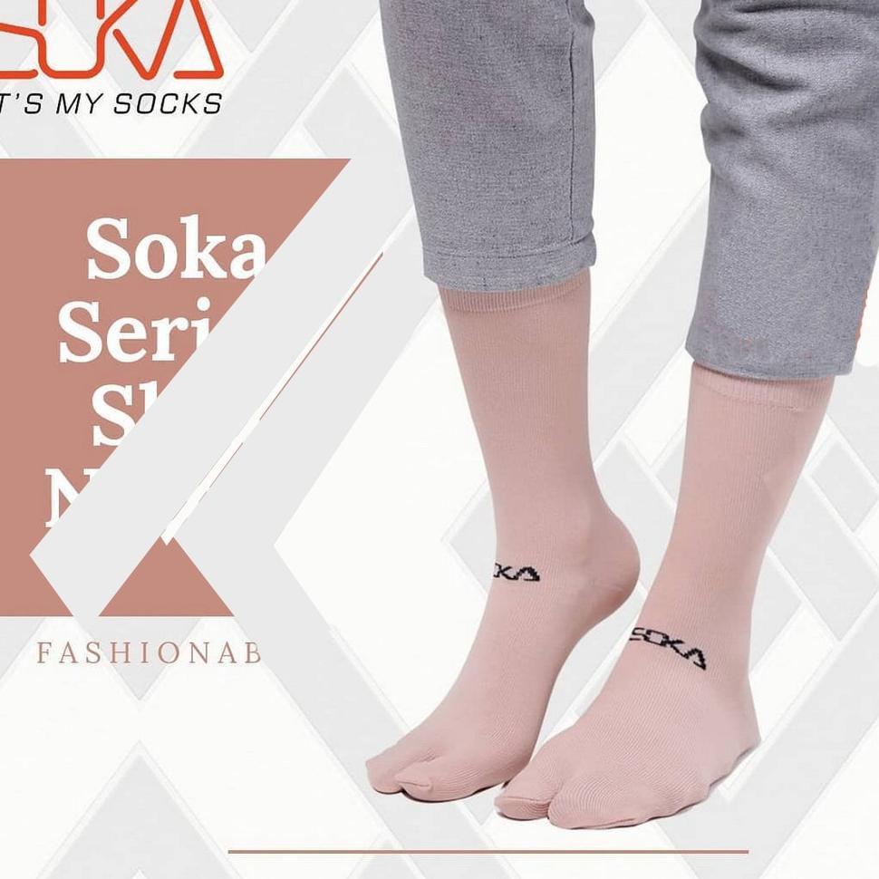 Soka Kaos Kaki Jempol Warna Skin Nature