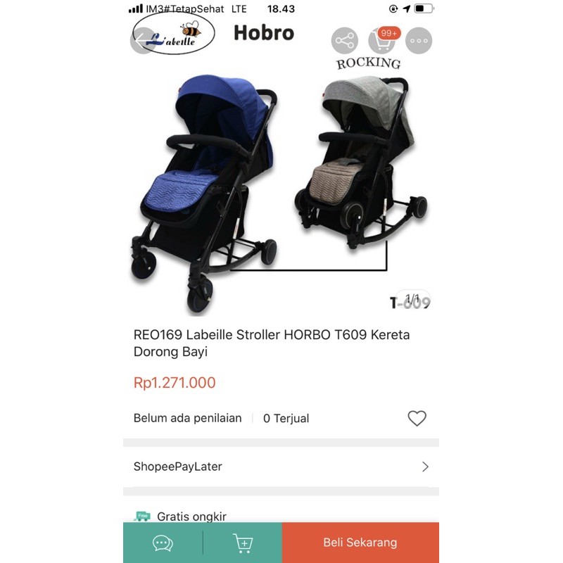 stroller hobro labeille t609