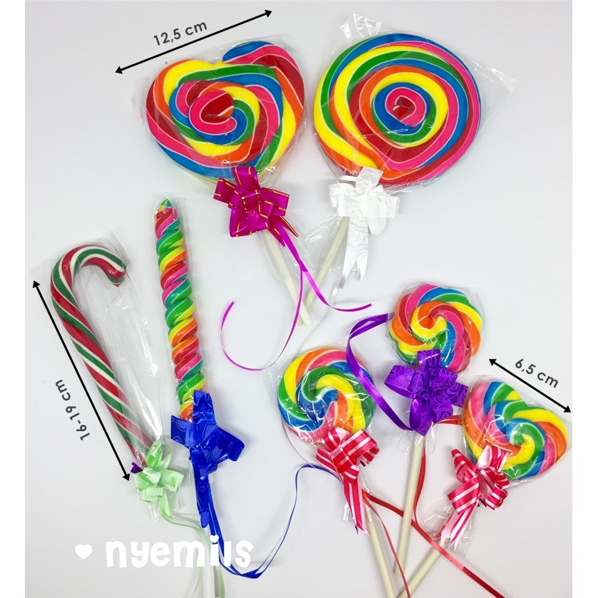 

Lollypop Candy / Permen Lolipop / Lolypop / Lollipop / Lolly / Loli / Lolli 6,5 cm