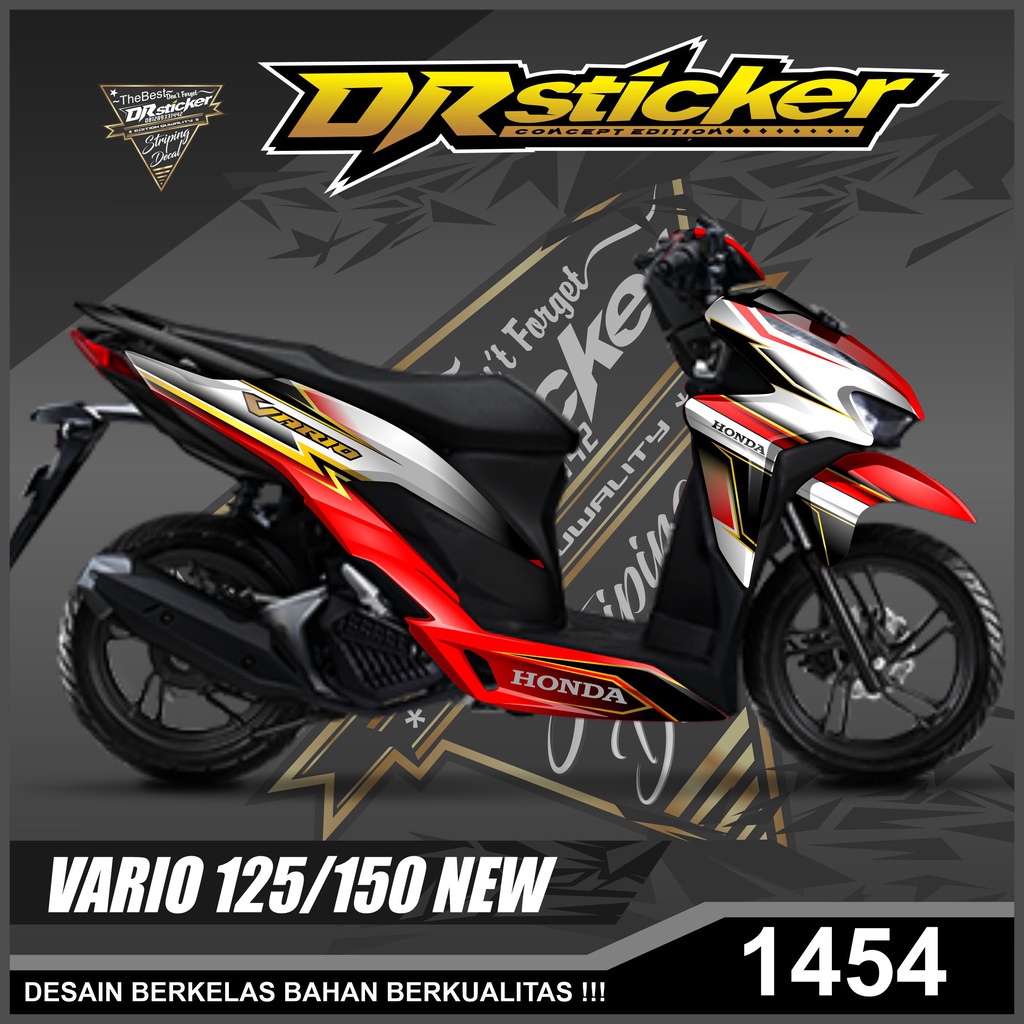 Dekal Sticker VARIO 125/150 NEW Full Body Stiker Skotlet VARIO Desain Racing Stiker full body VARIO 