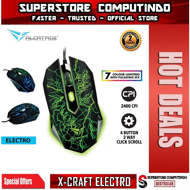 Alcatroz X-Craft Classic Electro-Mouse Gaming