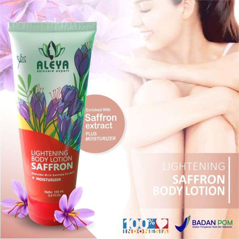 Body Lotion Pemutih Badan Permanen BPOM Sabun Brightening Pemutih Wajah Ampuh Aleya BPOM Halal Asli 