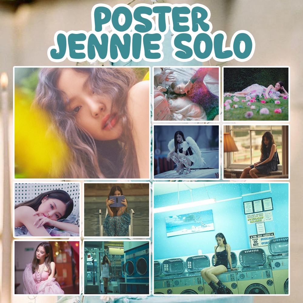 Poster BLACKPINK JENNIE SOLO | Poster Kpop A4 A5 A6 Murah Murah