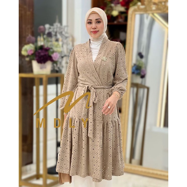 ORI Brand Mdly Shera Outer Tunik Atasan Gardigan Wanita Terbaru Fhasion Wanita Kekinian Fhasion Musl