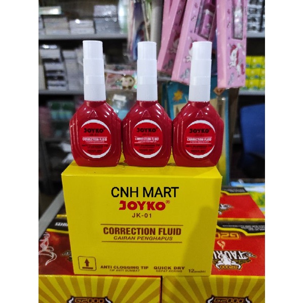 

Tip Ex Cair Joyko Jk-01 / correction fluid Merah - Biru