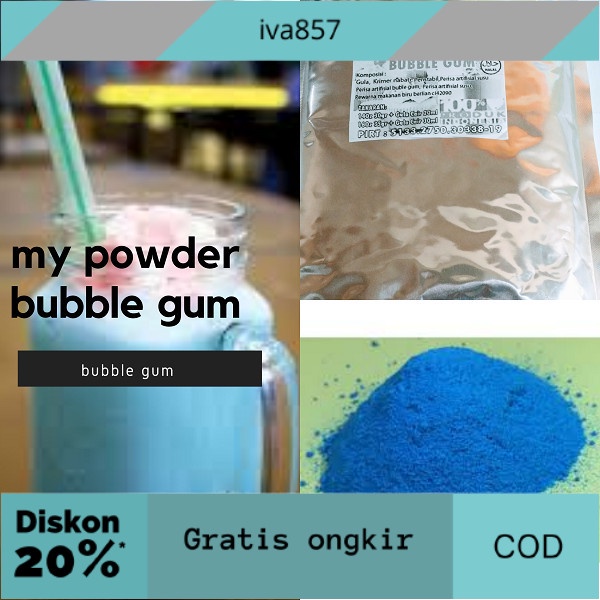 

PROMO Powder Rasa Bubble Gum - Bubble Gum Powder GRATIS ONGKIR