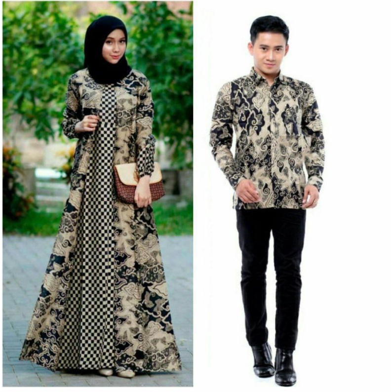 Batik Couple _ Maura Sania Ruffle Batik couple ORI ndoro jowi DNT GARANSI TERMURAH Al size L XL XXL-10