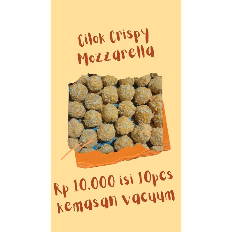 

Cimol Cilok Crispy Mozzarella Cimol keju ayam pedas cilok