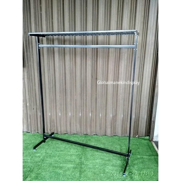 Gawangan Baju Distro / Gantungan Baju Besi - Tinggi 150 cm