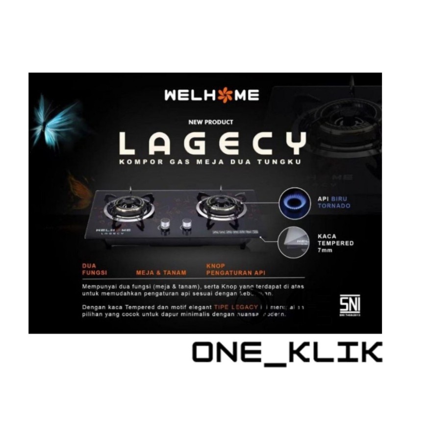 KOMPOR TANAM WELHOME TANAM 2 TUNGKU
