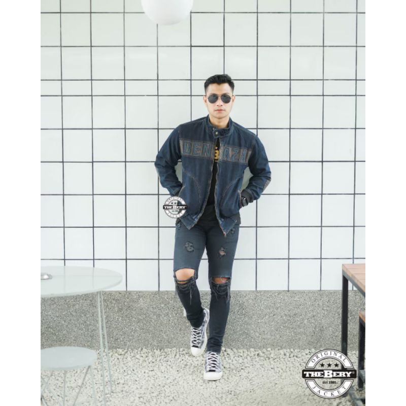 JAKET JEANS ROCA FELA SLETING - JAKET JEANS PRIA ( BISA BAYAR DI TEMPAT / COD ) JAKET JEANS PRIA