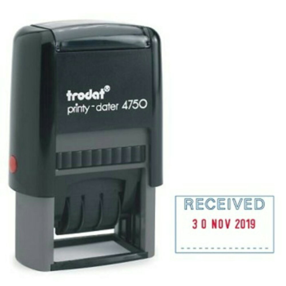 

Trodat 4750 Stempel Tanggal RECEIVED Trodat Printy Dater 4750 Limited