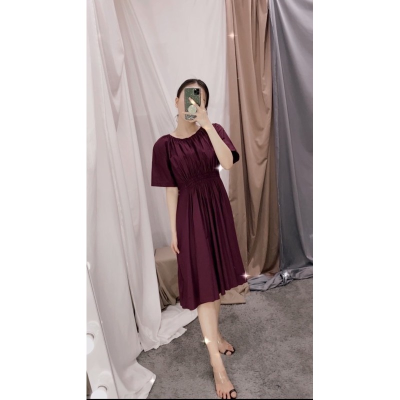 Ivita Dress || Dress Wanita || Midi Dress Casual Sabrina Korea || Vaeesan