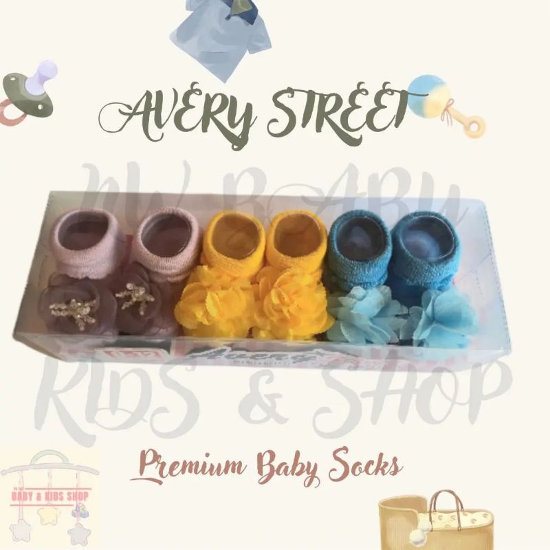 prewalker kaos kaki bayi sepatu prewalker bayi newborn Avery Street Premium Baby Socks