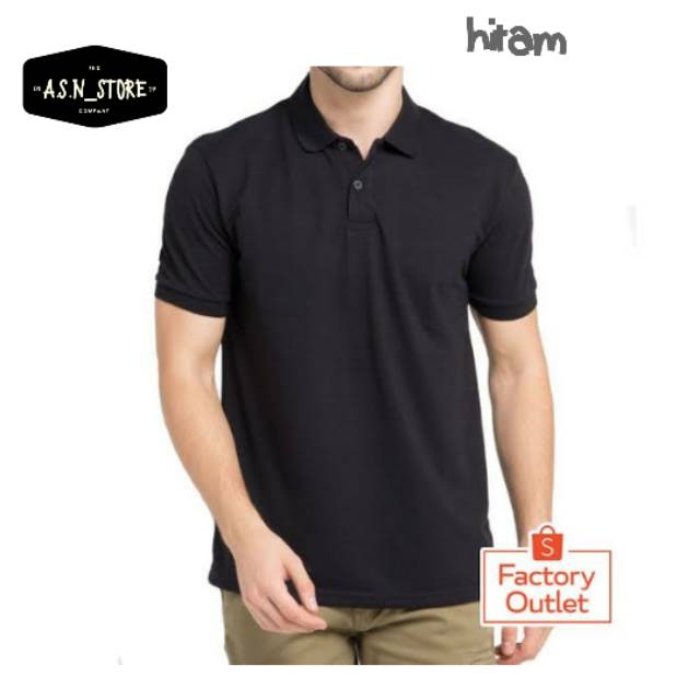 Kaos Kerah Polos Kaos Polo Kerah Lengan Pendek Pria Wanita - Kaos Polo Polos