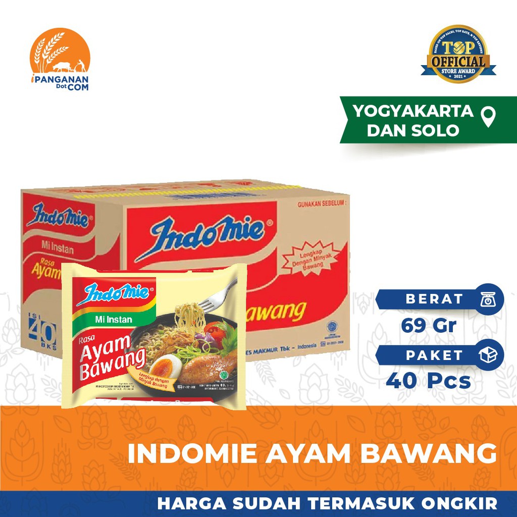 

INDOMIE - AYAM BAWANG 69G - 1 KARTON - YGK (Harga + Ongkir)