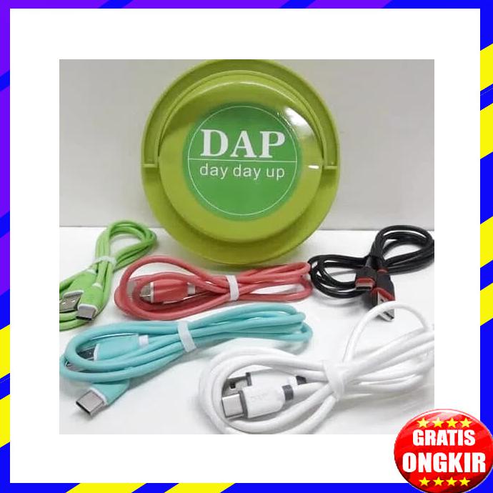 ACC HP KABEL DATA CHARGER DAP DYT100 TIPE C 100CM FAST CHARGER 2,4A