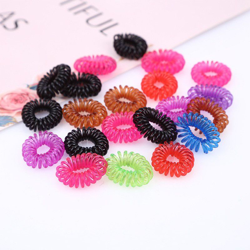 IKAT RAMBUT SPIRAL WARNA 2PCS (BRAC256)