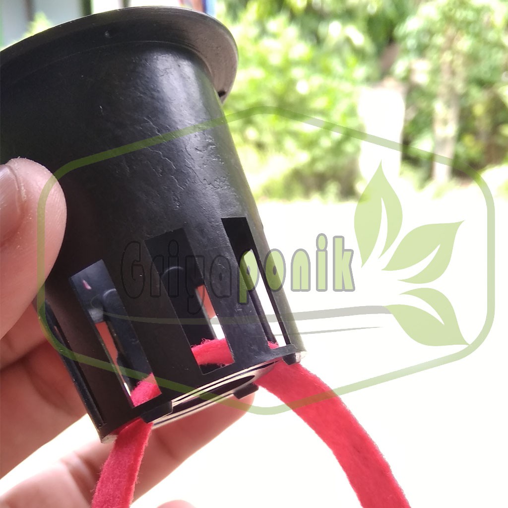 NETPOT HIDROPONIK 5CM + SUMBU FLANEL NETPOT HIDROPOPONIK BERSUMBU FLANEL SUMBU FLANEL HIDROPONIK