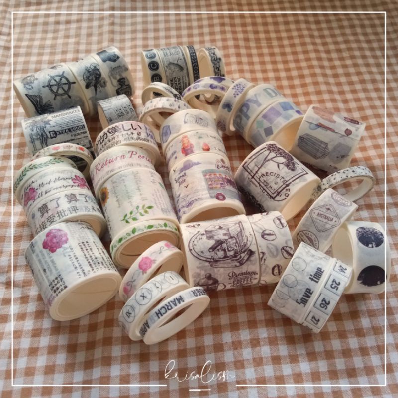 

Hazzel Washi Tape Motif Vintage Aesthetic