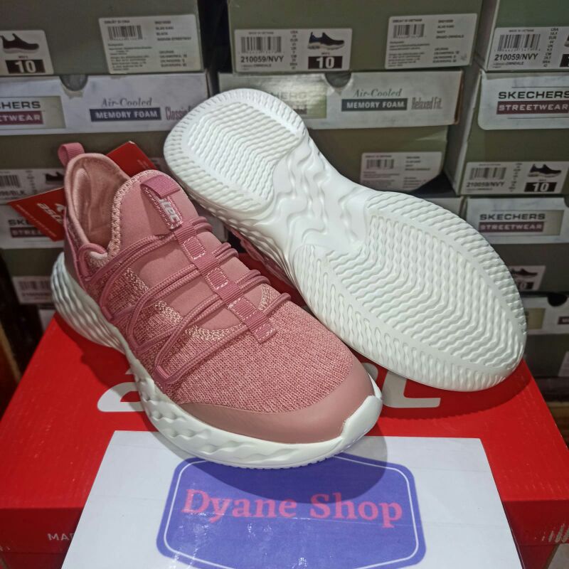 Sepatu Sneakers Wanita Import Astec Bally Dusty Rose Original